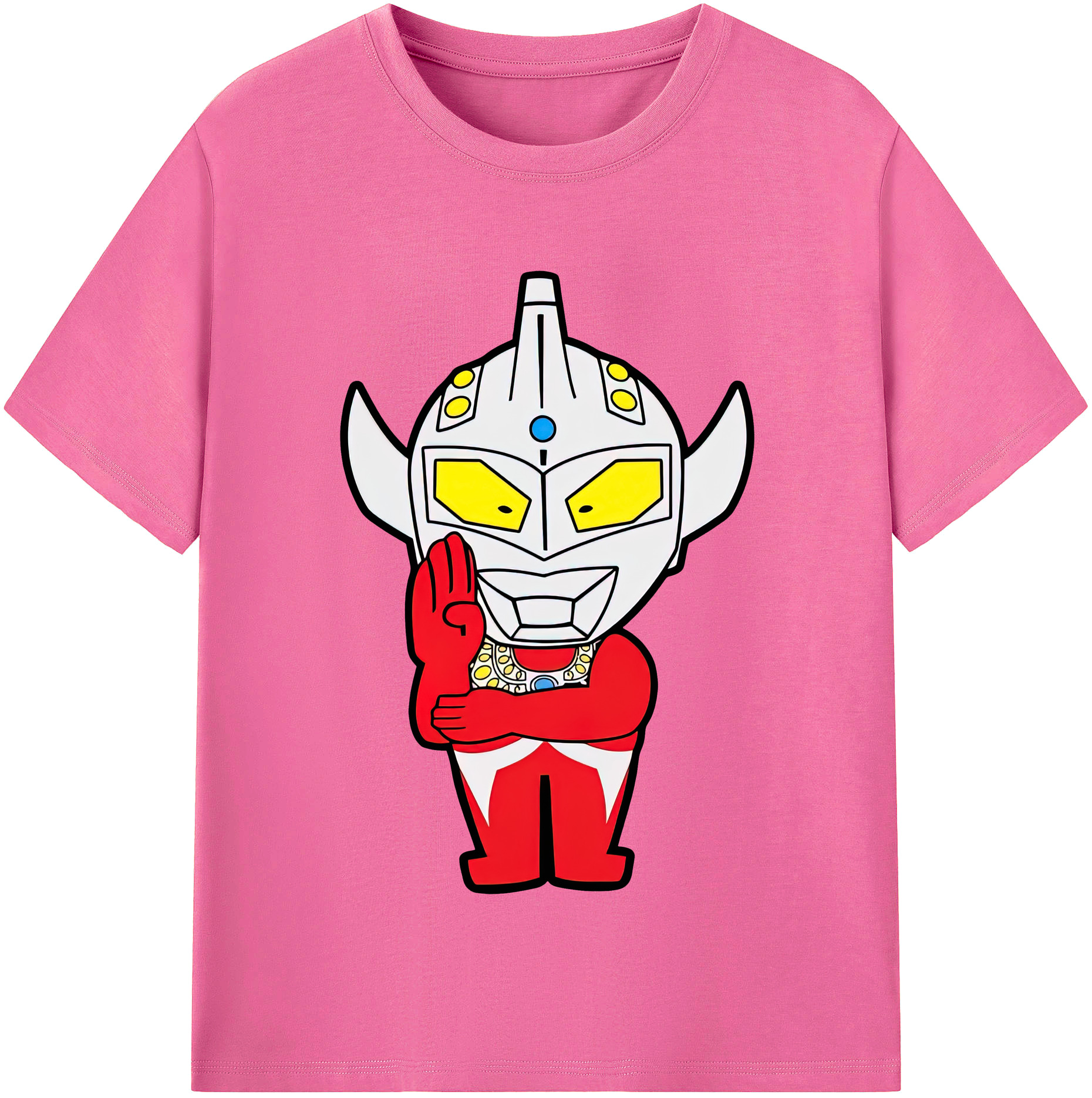 （画像用） ウルトラマン Ultraman レディースカジュアルプリントTシャツ（綿100％）